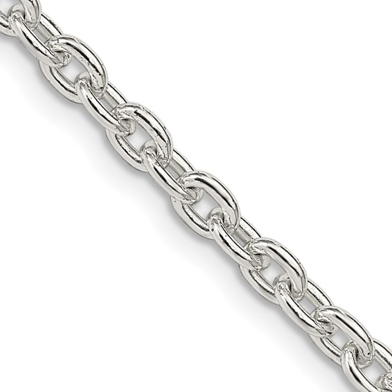 Sterling Silver 18in Cable Chain 3.5mm
