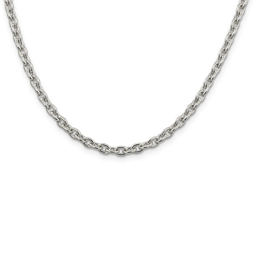 Sterling Silver 18in Cable Chain 4.5mm