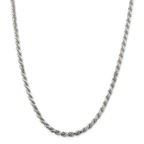Sterling Silver 24in Rope Chain 4.75mm QDC10024 Joy Jewelers