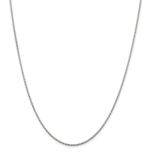 Sterling Silver 30in Diamond-cut Spiga Chain 1.5mm