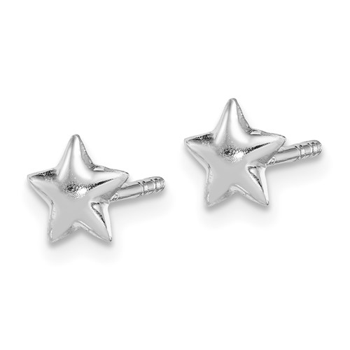 Sterling Silver Child's Star Earrings