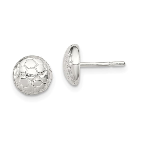 Sterling Silver Soccer Ball Mini Earrings