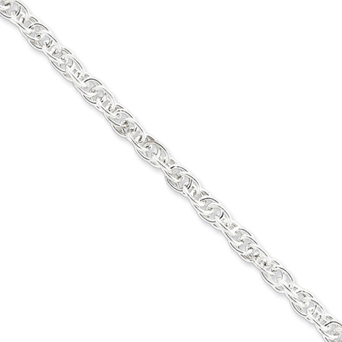 Sterling Silver 20in Hollow Loose Rope Chain 5mm QFC112-20
