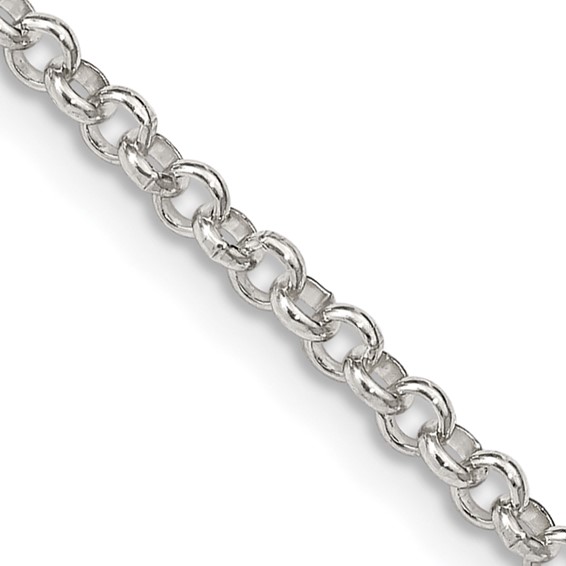 Sterling Silver 18in Rolo Chain 2.5mm