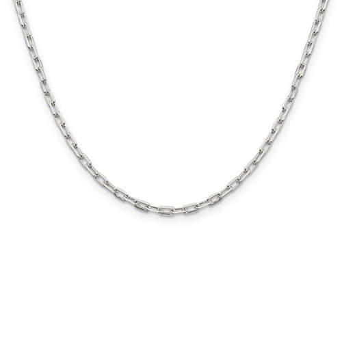 Sterling Silver 30in Elongated Open Link Chain 2.75mm
