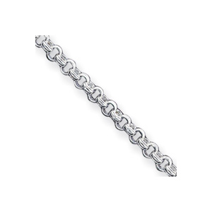 7in Rolo Chain 3.65mm - Sterling Silver