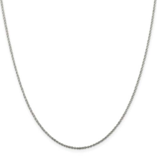 Sterling Silver 20in Rope Chain 1.3mm QFC6720 Joy Jewelers