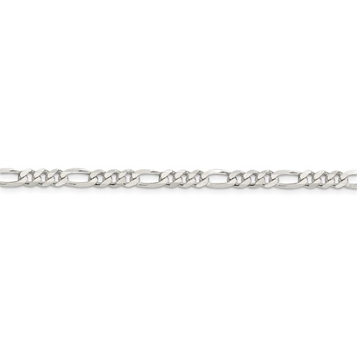 Sterling Silver 8in Figaro Chain Bracelet 4.25mm
