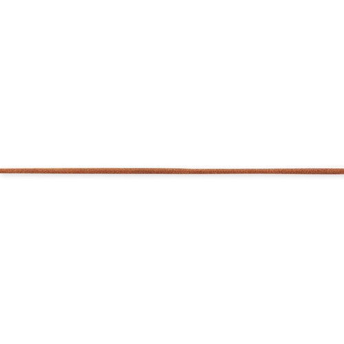 18in Natural Leather Cord Necklace with Sterling Silver Clasp