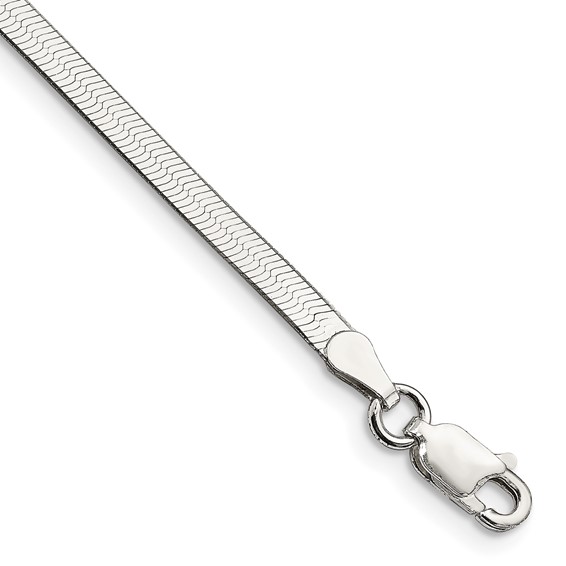 24in Magic Herringbone Chain 3mm - Sterling Silver