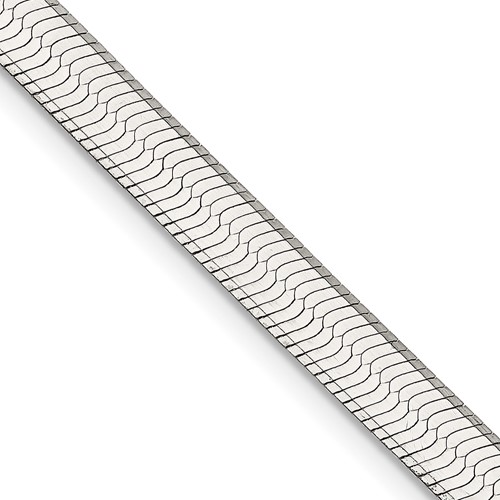 Sterling Silver 7in Magic Herringbone Bracelet 5.25mm