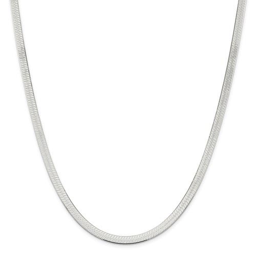 24in Sterling Silver 5.25mm Magic Herringbone Chain