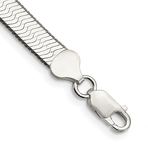 7in Sterling Silver Magic Herringbone Bracelet 7mm