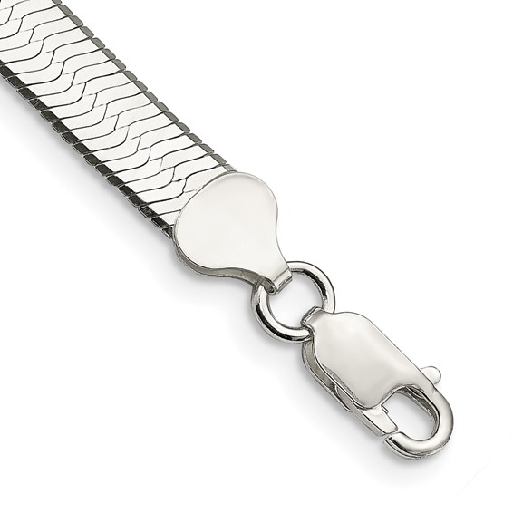 24in Sterling Silver 7mm Magic Herringbone Chain