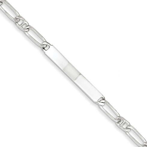 7in Engravable Anchor Link ID Bracelet