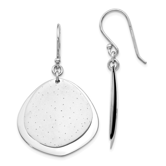 Radiant Essence Dangle Earrings 1in Sterling Silver