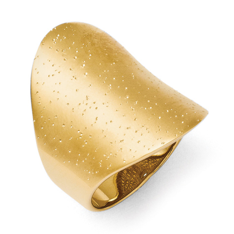 14k Gold Plated Sterling Silver Radiant Essence Ring