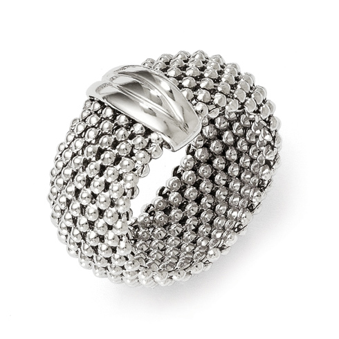 Sterling Silver Mesh Ring Size 6 QLR106-6 | Joy Jewelers