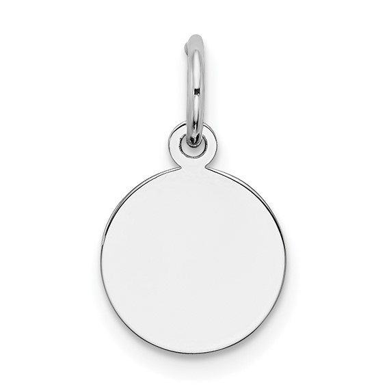 Sterling Silver 5/16in Engravable Disc Charm