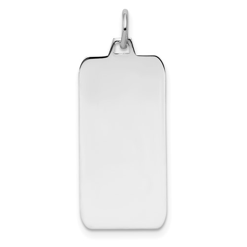 Sterling Silver 1in Engravable Rectangle Charm