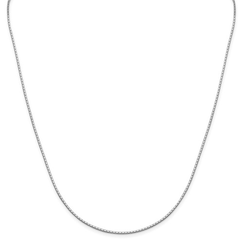 Sterling Silver 20in Mirror Box Chain 1.25mm