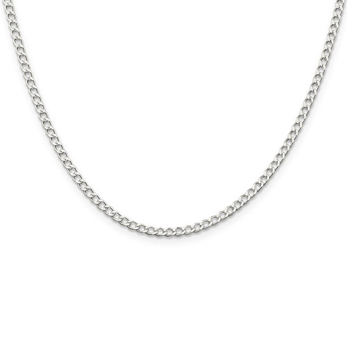 Sterling Silver 16in Italian Curb Chain 2.80mm