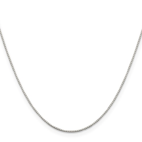 Sterling Silver 16in Mirror Box Chain .6mm