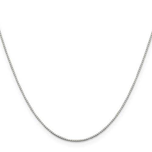 Sterling Silver 18in Mirror Box Chain .6mm