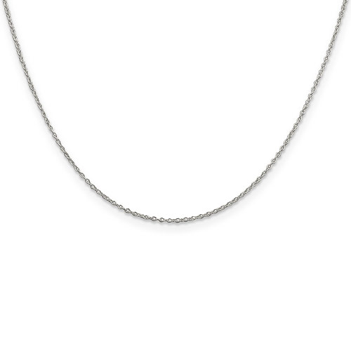 Sterling Silver 18in Italian Cable Chain .5mm