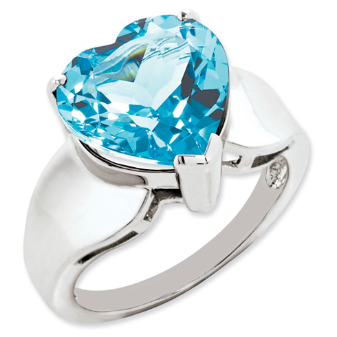 1.5 CT Blue Topaz Sterling Silver Ring – 925 Silver, Women's, Sizes 5-10