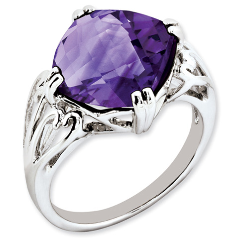 7.2 ct Sterling Silver Amethyst Ring