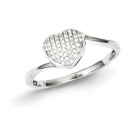 1/10ct Diamond Heart Promise Ring