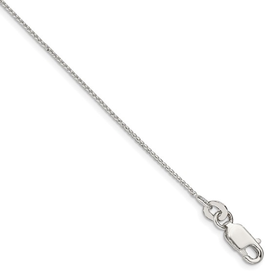 Sterling Silver 24in Round Franco Chain 0.95mm