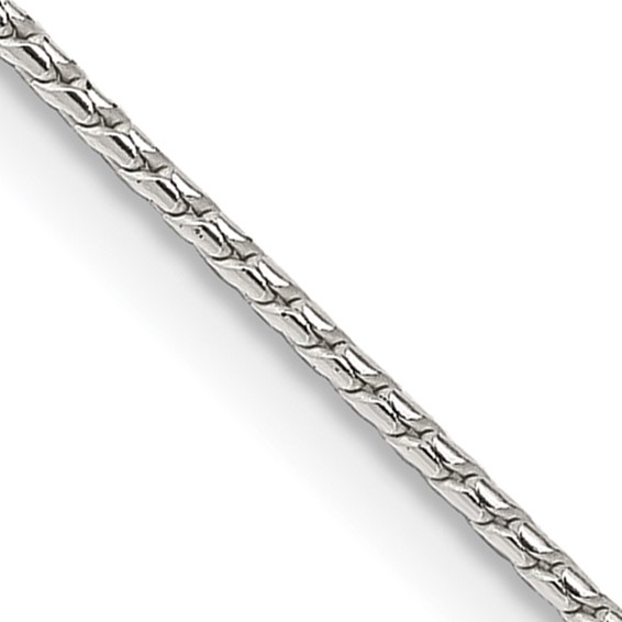 Sterling Silver 24in Round Franco Chain 1.25mm