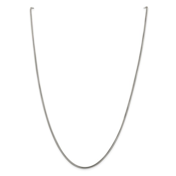 30in Round Snake Chain 2mm - Sterling Silver