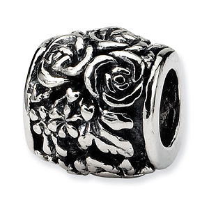 Sterling Silver Reflections Floral Bouquet Bead