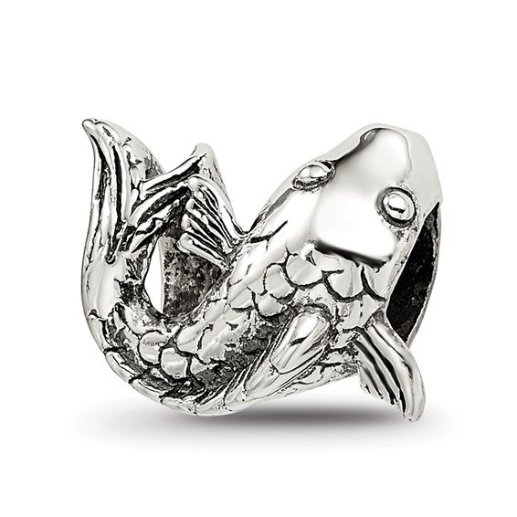 Sterling Silver Reflections Koi Fish Bead