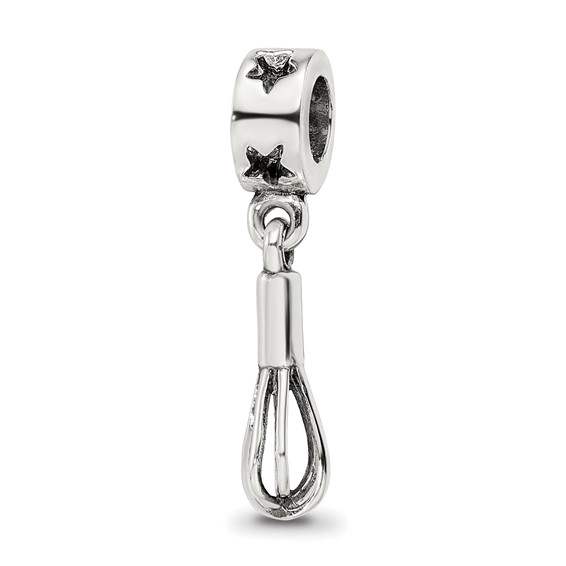 Sterling Silver Reflections Whisk Dangle Bead