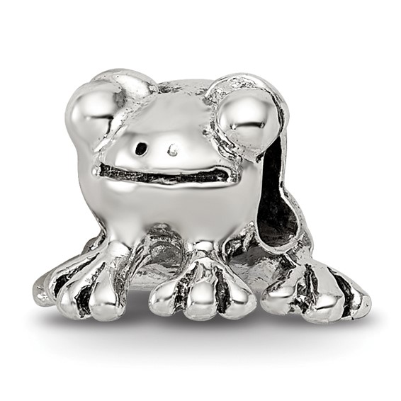 Sterling Silver Reflections Frog Bead