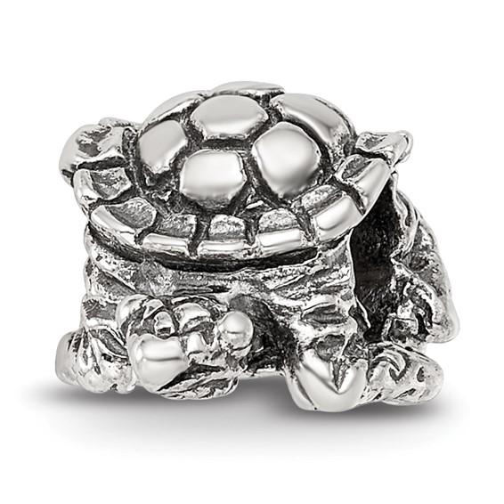 Sterling Silver Reflections Crawling Turtle Bead