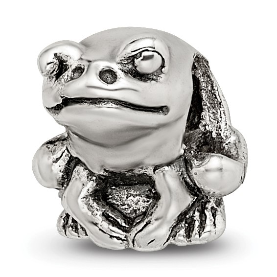 Sterling Silver Reflections Kids Frog Bead