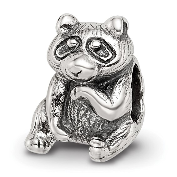 Sterling Silver Reflections Raccoon Bead