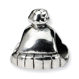 Sterling Silver Reflections Kids Winter Hat Bead