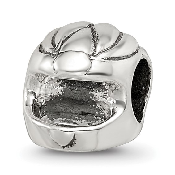 Sterling Silver Reflections Race Car Helmet Bead