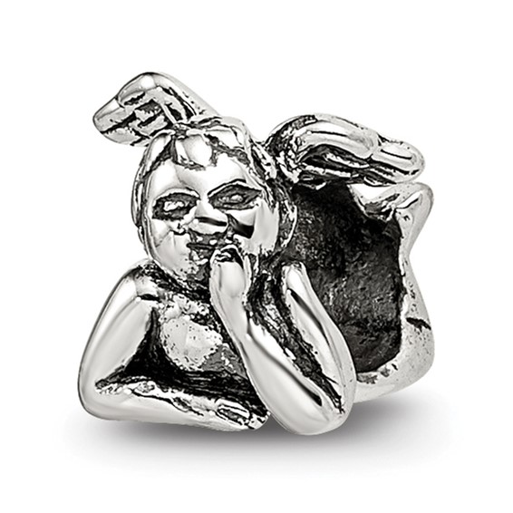 Sterling Silver Reflections Kids Angel Bead