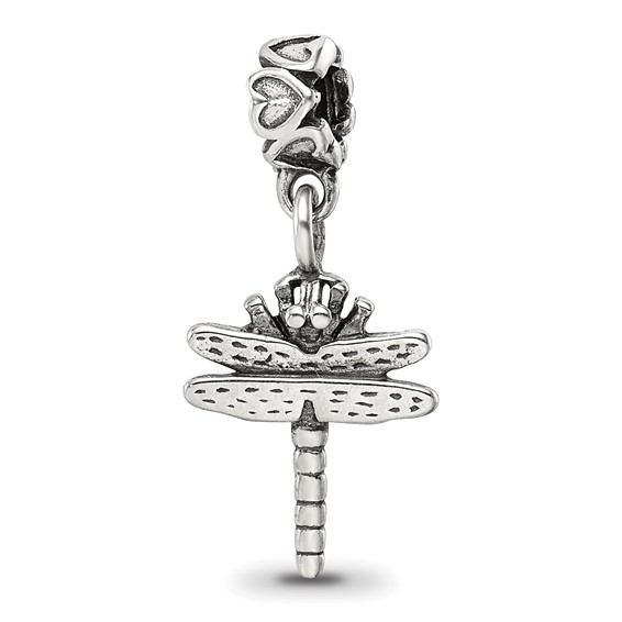 Sterling Silver Reflections Kids Dragonfly Dangle Bead