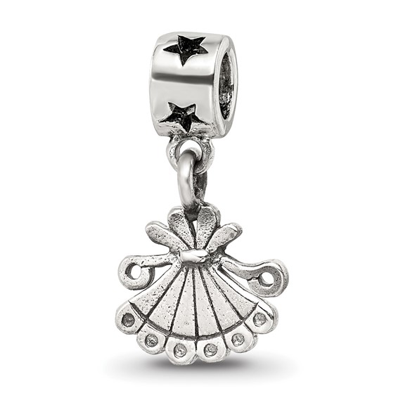 Sterling Silver Reflections Kids Fan Dangle Bead