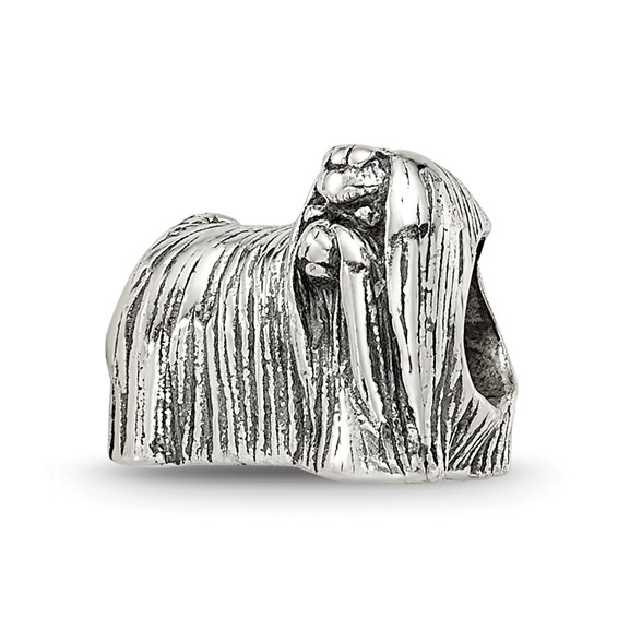 Sterling Silver Reflections Maltese Dog Bead