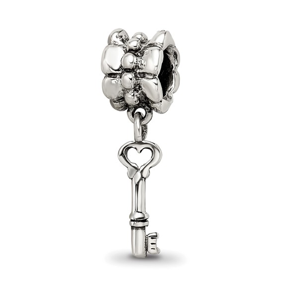Sterling Silver Reflections Mini Key Dangle Bead
