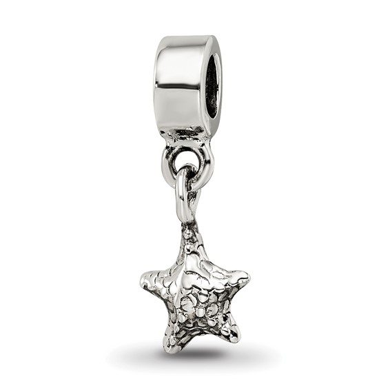 Sterling Silver Reflections Kids Starfish Dangle Bead